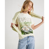 Cream Cape Cod Oyster Stud T-Shirt