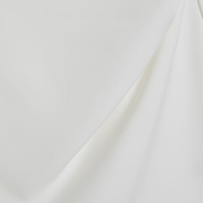 Cream Cape Mini Dress