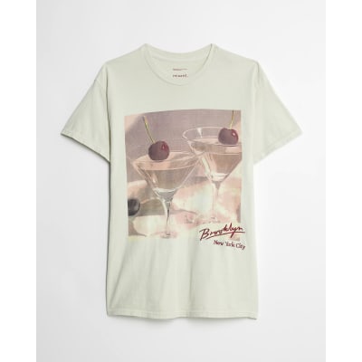 Cream Cherry Cocktail Photo T-Shirt