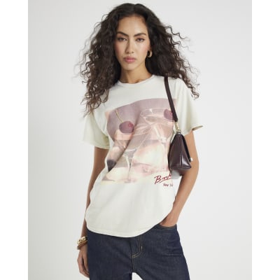 Cream Cherry Cocktail Photo T-Shirt