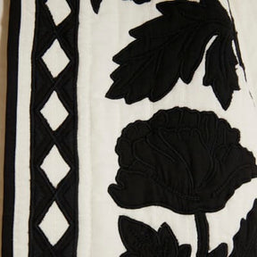 Cream Embroidered Floral Long Sleeve Jacket