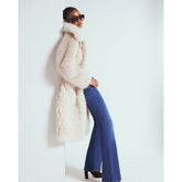 Cream Faux Fur Coat