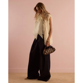 Cream Faux Fur Gilet