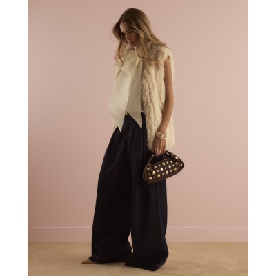 Cream Faux Fur Gilet
