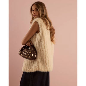Cream Faux Fur Gilet