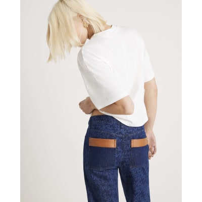 Cream Firenza Horse Monogram T-shirt