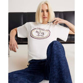 Cream Firenza Horse Monogram T-shirt