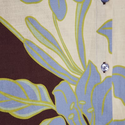 Cream Floral Beach Shirt