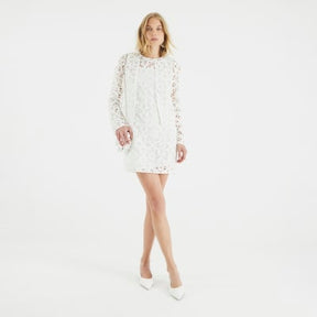 Cream Floral Crochet Embellished Cardigan