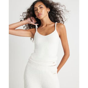 Cream Fluffy Cami Top