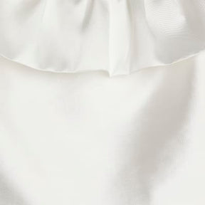Cream Frill Detail Bardot Top