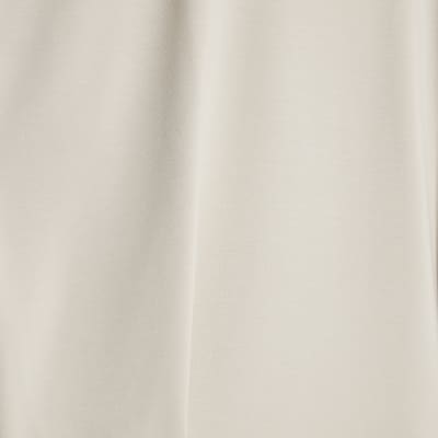 Cream Grown On Sleeve Pleat Top