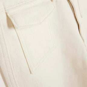 Cream High Rise Relaxed Flared Jeans