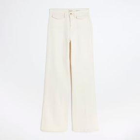 Cream High Rise Relaxed Flared Jeans