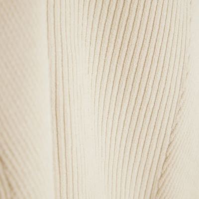 Cream Knit Bardot Top