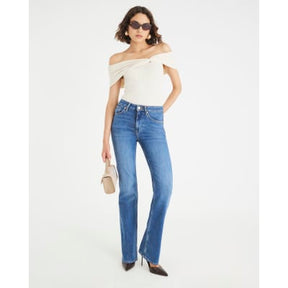 Cream Knit Bardot Top