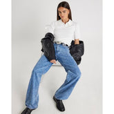 Cream Knit Polo Shirt