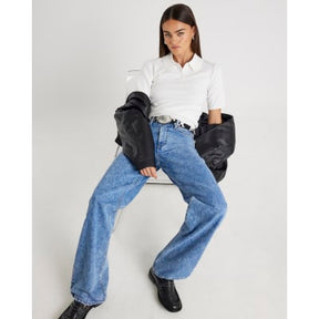 Cream Knit Polo Shirt