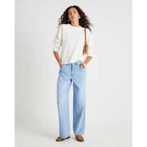 Cream Knitted Crew Neck Jumper