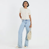 Cream Knitted Frill Short Sleeve Cardigan