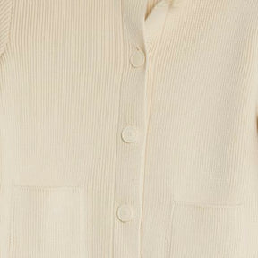 Cream Knitted Long Sleeve Cardigan