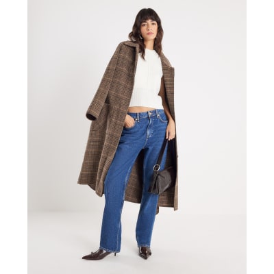 Cream Knitted Structured Shoulder Tank Top