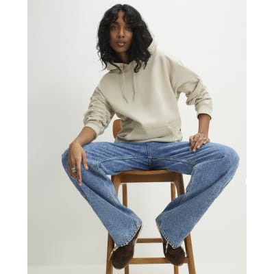 Cream Long Sleeve Hoodie