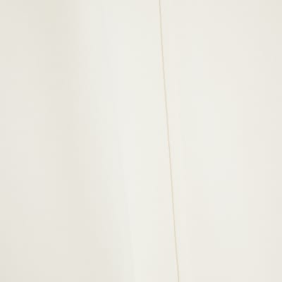 Cream Long Sleeve Seam Front Sweatshirt