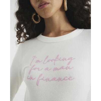 Cream Man In Finance Long Sleeve Baby T-shirt