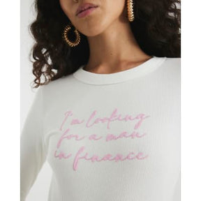 Cream Man In Finance Long Sleeve Baby T-shirt
