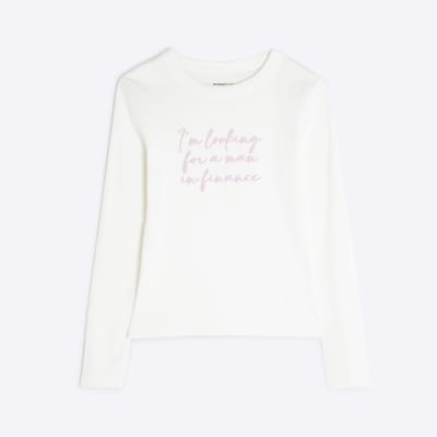 Cream Man In Finance Long Sleeve Baby T-shirt