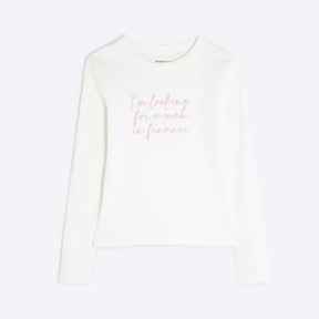 Cream Man In Finance Long Sleeve Baby T-shirt