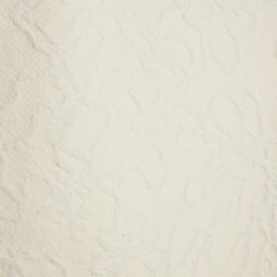 Cream Petite Jacquard Wide Trouser