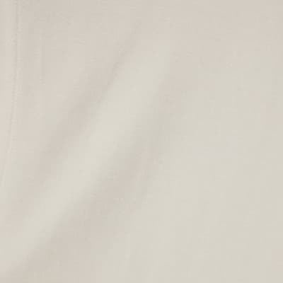 Cream Premium High neck short sleeve Top