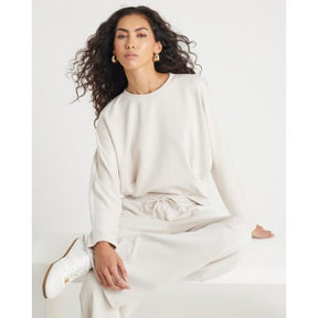 Cream Premium Long Sleeve Batwing Sweatshirt