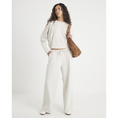 Cream Premium Long Sleeve Batwing Sweatshirt