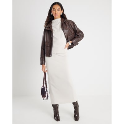 Cream Premium Maxi Skirt