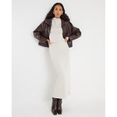 Cream Premium Maxi Skirt