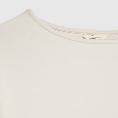 Cream Premium Short Sleeve Kimono Top