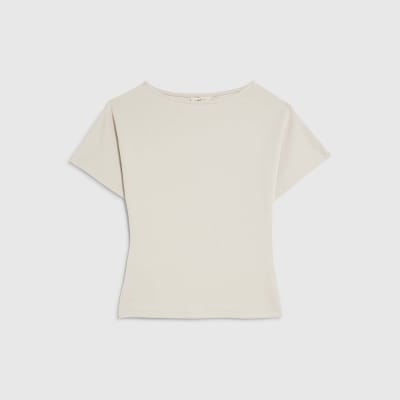 Cream Premium Short Sleeve Kimono Top