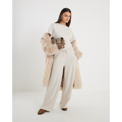 Cream Premium Short Sleeve Kimono Top