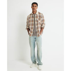 Cream Regular Fit Check Ame Saint Shirt