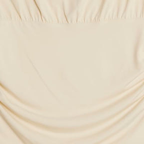 Cream Ruched T-Shirt