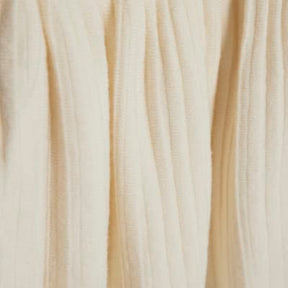 Cream Short sleeve Belted Pleat Top