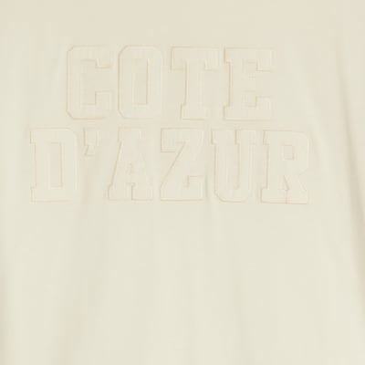 Cream Short Sleeve Cote D'Azur T-shirt