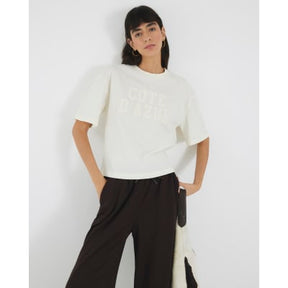 Cream Short Sleeve Cote D'Azur T-shirt