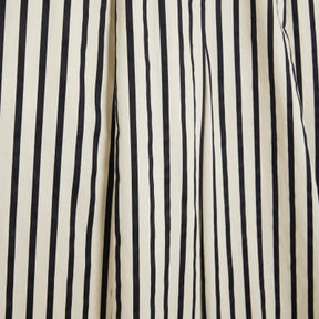 Cream Stripe Wide Leg Trousers
