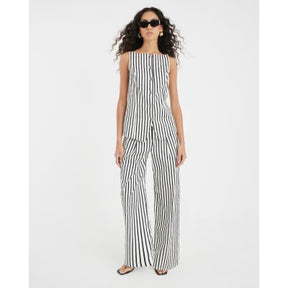Cream Striped Waistcoat