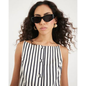 Cream Striped Waistcoat