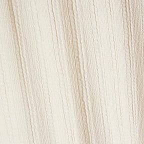 Cream Textured Wide Leg Trousers